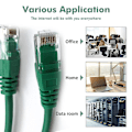 Miniatyrbillede 3 af 5: Cat 5 Ethernet Kabel Højhastighed Flad Gigabit RJ45 LAN Skærmet Internet Netværk Patchledning Kompatibel med Gaming PS5 PS4 PS3 Xbox