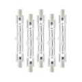 Miniatyrbilde 1 av 5: 5-pak R7s 118mm 300w 230v, r7s Halogen Lineær Lyspære, Dimbar Halogenlampe For Byggearbeid