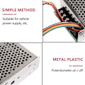 Miniatyrbilde 4 av 5: Dc 10-55v 60a Dc Motor Speed Controller Pwm 12v 24v 48v 2000w Max 100a Reversible Potentiometer På/