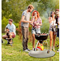 Miniatyrbilde 3 av 3: Bålpannematte Grillmatte Gassgrill Brannmatte Varmebestandig Matte Enkel å Bære Utendørs Beskyttende Dekk, 1 Stykke, Bildefarge