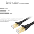 Pikkukuva 4 / 5: Amazon Brand - Cat 7 Ethernet-kaapeli, Cat7 Gigabit Lan -verkkojohto Rj45, nopea tasakaapeli, litteä 10 gbit/s 600 mhz/s Sftp-internet-kaapeli