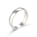 Miniatyrbilde 2 av 5: Ebelle Vanntett Rustfritt Stål Ring 2mm 4mm 6mm Basic Style Stablebare Ringer for Menn Kvinner 4mm Silver 57