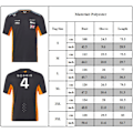 Miniatyrbilde 4 av 4: 2024 McLaren F1 Offisiell Team Lando Norris Racing T-skjorte Menn Kort Erme Tee S