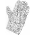 Miniatyrbillede 1 af 4: Michael Jackson Sequin Handske - Hvid Højrehåndet Handske Kostume Tilbehør - 1 stk.