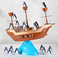 Miniatyrbilde 3 av 5: 2 stk balanseringsleke - Piratskip pingvin balanse spill for barn - Multifunksjonelt piratskip leketøy forbedre forholdet med F