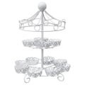 Miniatyrbilde 1 av 5: 2-lags 12-kopps Cupcake-stativ Holder Display Bryllupskakekopp Displaystativ