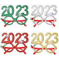 Miniatyrbild 1 av 5: 2023-glasögon Happy New Year-glasögon Glitter 2023 Julglasögon Plastglasögon för 2023 Nyårsfest