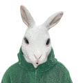 Miniatyrbilde 1 av 5: Realsitisk heldekkende latex dyremaske - Kanin - for Halloween, karneval, kostymefest og parade