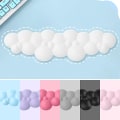 Miniatyrbild 3 av 5: Vit Tkl Handledsstöd för Tangentbord, Ergonomiskt Cloud Handledsstöd för Armbågar för Handleder PU Hög Densitet Minnesskum med Halksäker Bas Enkel