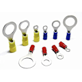 Miniatyrbillede 2 af 5: 25 stk. Røde 3,7 mm Isoleret Krympe Ring Elektrisk Stikkontakt Terminal Stik