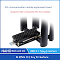 Miniatyrbild 2 av 5: 5G Dongel Utbyggnadskort 5G IoT Internetmodul USB3.1 till M.2(NGFF) Nyckel B 5G Modul med Simcom A