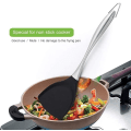Miniatyrbilde 4 av 5: Premium Silikon Wok-Spenge BPA-Fri 600ºF Spenge Rustfritt Stål Håndtak 14-1/5 Tommer for Non-Stick Kokeredskaper (Svart)