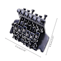 Miniatyrbild 5 av 5: Floyd Rose Dubbel låsning Tremolo System Stall för Elektrisk Gitarr Delar Svart