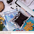 Miniatyrbillede 3 af 5: Foliebags Genlukkelige Ziplock-poser Holografiske Farver Lugtsikre Poser Til Gaveposer Mad Smykker Opbevaring, 6x10cm / 7x10cmcolor