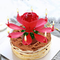 Miniatyrbillede 2 af 5: Lotus Lys LED Festlige Elektriske Lotus Lys Visuel Effekt Solid Paraffin Unik Kreativ Multifarvet 1 Stk