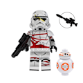 Miniatyrbillede 3 af 5: 8 stk./sæt Star Wars The Mandalorian Megafigurer Byggeklodser Legetøj Samlemodelfigurer Dukke Model