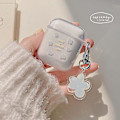 Miniatyrbilde 5 av 5: Airpods 2 og 1 deksel søte blomster glatt myk Tpu støtsikker