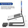 Miniatyrbilde 4 av 4: Bærbar stativ ergonomisk bærbar stativ aluminium bærbar stativ kompatibel med 10-15,6 tommer