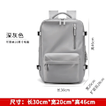 Pikkukuva 2 / 7: 35L kannettava tietokone matkustaa reppu USB lataus monitoiminen koululaukku vedenpitävä matkatavarat olkalaukut kengät tasku Expandable dark grey