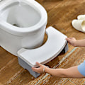 Pikkukuva 3 / 5: Kylpyhuoneen taittuva wc-jakkara aikuisille ja lapsille, kylpyhuoneen kyykkyjakkara, raskas 7 tuuman liukumaton kyykkyjakkara (valkoinen)