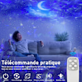 Miniatyrbild 3 av 5: Galaxy Star Sky Projektor, Projektionsstjärn Nattljus, Led Tak Projektionsnattljus Nebula Stjärnhimmel Moln Måne Med Fjärrkontroll, 10 Färgglada
