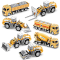 Pikkukuva 5 / 5: Alloy Engineering Vehicle Simulation Kaivinkone Nosturi Kuljetusajoneuvo Roller Glide Leikki ([väri Laatikko/ikkuna Laatikko] 806 Trukki)
