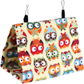Pikkukuva 1 / 5: Papukaijapesä, Canvas Triangle Hanging Parrot Sleep Nest, Parrot Nest House, Parrot Cage, Parrot Supplies for Parrot Pet Animal Owl Printing Pattern
