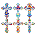 Miniatyrbillede 1 af 4: 6 stk. Relax Korsformet Diamant Tegne Bogmærker Letvægts Sjove Med Vedhæng