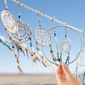 Miniatyrbild 4 av 5: 10-pack 4-tums silverfärgade metallringar för drömfångare, macramé, växtupphängningar och andra pysselprojekt