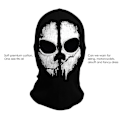 Pikkukuva 3 / 4: Ghost-naamio - Balaclava moottoripyöräily paintball yksi koko väri musta