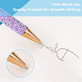 Miniatyrbillede 2 af 5: 6 stk. Bling Glitrende Metalpenne, Retractible Kuglepenne Sød Glitter 1,0 mm Sort Blæk Fin Spids Gave Skrive Journaling Studerende