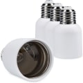 Miniatyrbilde 1 av 4: 4x Sokkeladapter - E27 til E40 Sokkelkonverter - E40 Base Lampeholder Adapter for Halogen LED Pære