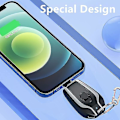 Pikkukuva 4 / 5: 1500 mAh Avaimenperän Puhelinlaturi, Mini Virta Hätä Pod Yhteensopiva IPhonen Tai Type-C Nopean Latauksen Power Bank Avaimenperä (Musta Type-C:lle)