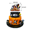 Miniatyrbild 2 av 5: Naruto-tema födelsedagsprydnader, 48 delar Naruto födelsedagsprydnader, Naruto-tema ballonger, Naruto-banderoller, Naruto cupcake-toppar, för