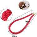 Miniatyrbilde 2 av 5: Guide Rope Barrier Rope Divider Queue Divider Rope For Guidance System With Gold Hook 1.5m Red