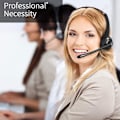 Miniatyrbild 5 av 5: Bluetooth-headset med mikrofon, trådlöst kontorsheadset, over-head-hörlurar, lastbilschaufför Bluetooth-telefonheadset för callcenter, Skype, Voip, stöder