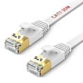 Miniatyrbillede 1 af 5: 20m fladt Ethernet-kabel Lang Kat. 7 Højhastigheds Gigabit Lan-kabel 10gbps Rj45 Stp Internet Patch-kabel Kompatibel med Cat5 Cat6 Ca