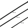 Miniatyrbilde 3 av 5: 36 stk. Scroll Saw Blades 127mm Karbonstål Fretsagblader Med Pin 15/18/24 Tenner Standard Fint Kutt
