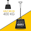 Miniatyrbilde 3 av 5: Takkrok, Rustfritt Stål Punchesekk Takbrakett Opp Til 400kg, Tung