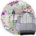 Miniatyrbild 5 av 5: Receptor Seed Guard Nylon Mesh Fågel Papegoja Överdrag Mjuk Lätt Rengöring Nylon Luftig Tyg Mesh Fågelbur Överdrag Seed Catcher Guard