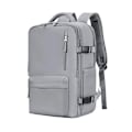 Miniatyrbillede 2 af 7: 35L Laptop Rejsetaske USB Opladning Multifunktionel Skole Rygsæk Vandtæt Bagage Skuldertasker med Sko Lomme no Expandable gray