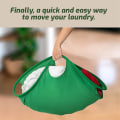 Pikkukuva 3 / 4: Laundry Turtle - Kätevä Kasaan Taittuva Muovinen Pyykkiastia Soikea Astia/kori Tilaa Säästävä Pyykkikori
