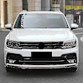 Miniatyrbilde 3 av 5: For Tiguan Mk2 2016-2021 Blanke Svart Frontfanger Mesh Center Grille Grill Listverk Striper Deksel T