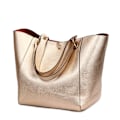Miniatyrbillede 1 af 5: Luksus Læder Skuldertasker til Kvinder 2021 Top-Handle Crossbody Tasker til Kvinder Store Kapacitet Håndtasker og Punge rose gold