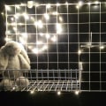 Miniatyrbilde 2 av 3: Mesh Wire Hook Basket Multifunksjons Metallvegggitterplate Tilbehør Montert Kurv