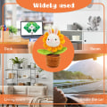 Miniatyrbild 3 av 3: Virka kit för nybörjare, gör-det-själv djur virka kit, krukväxt virka stickningskit, komplett virka startkit för vuxna och barn Chri Yellow