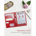 Miniatyrbild 3 av 5: A5-mapp med klämma, konferensmapp för A5-block, portföljmapp A5-block, vikbar klämma för A5-block