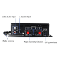 Miniatyrbilde 3 av 4: Ak380 Effektforsterker Digitalt Display Bluetooth-kompatibel 5.0 2x400w Kompakt 12v Hjem Stereo Mottaker For Bil