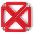 Miniatyrbilde 4 av 5: Foldbar Kjøkken Isolasjonsmatte Trivet Koster Varmebestandig Puter Trivet Matte Multifunksjonell Silikon Gryteklut (Farge: Blå)
