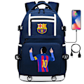Miniatyrbillede 1 af 4: Messi Barcelona trykt rygsæk rejsetaske studerende skole taske vandtæt computer taske3